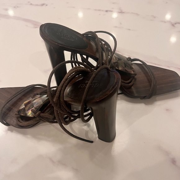 Gucci Ankle Tie Sandals; Size 40; Excellent Condition - Picture 4 of 5